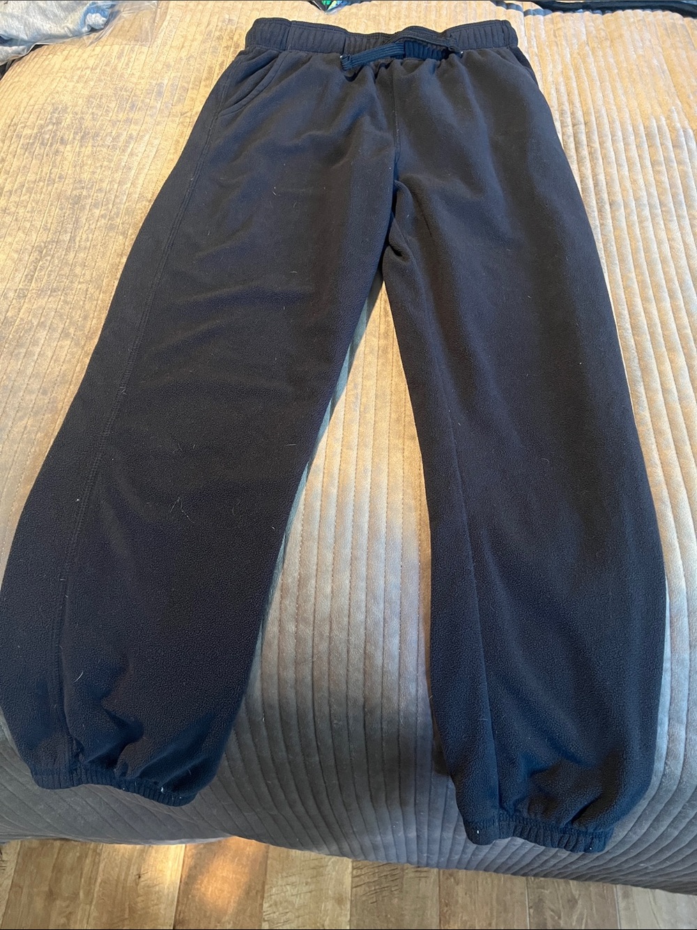 Carters Kids Black Fleece Jogger Pants